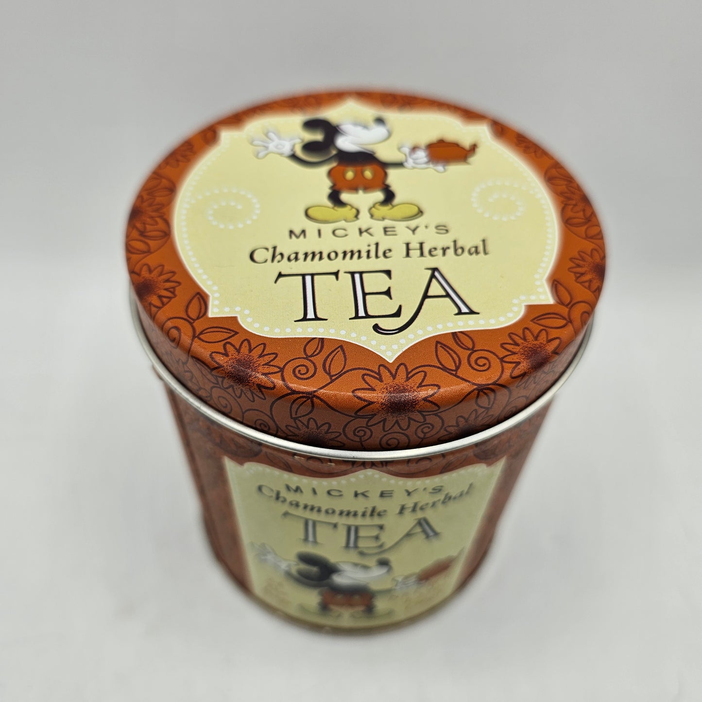 Vintage Mickey Mouse Chamomile Herbal Tea Tin from Disneyland Resort