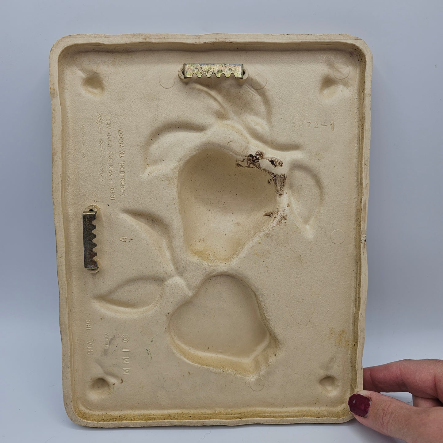 Vintage Apple and Pear Fruit Wall Plaques by Home Interiors "Homco"