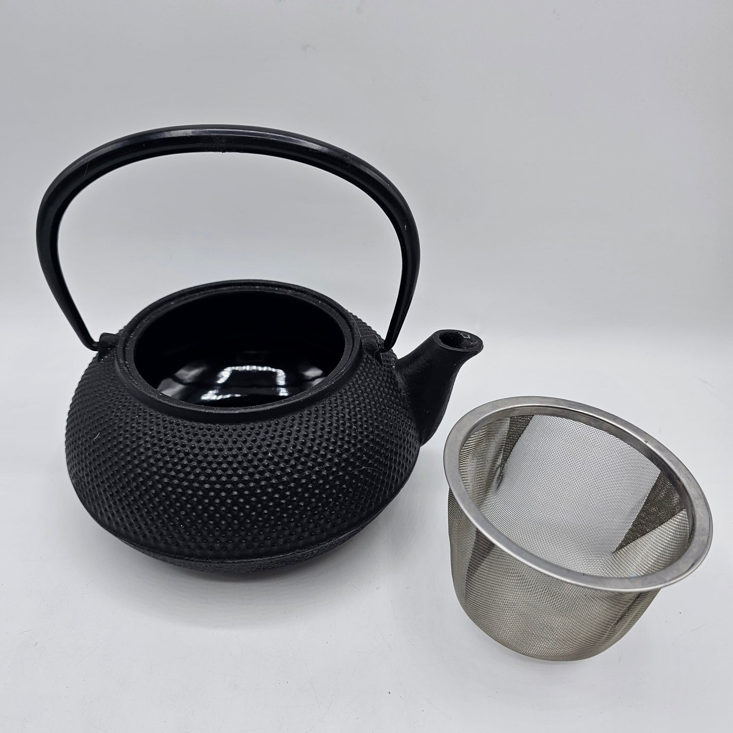 Black Cast Iron Asian Tea Pot Planter (no lid)