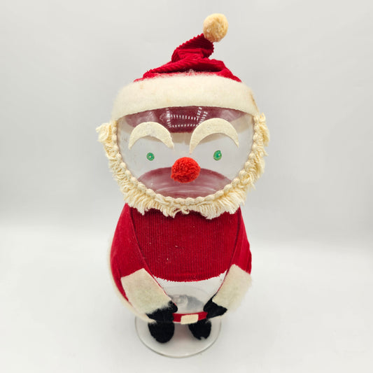 Vintage Kandy Klaus Santa Lidded Candy Dish