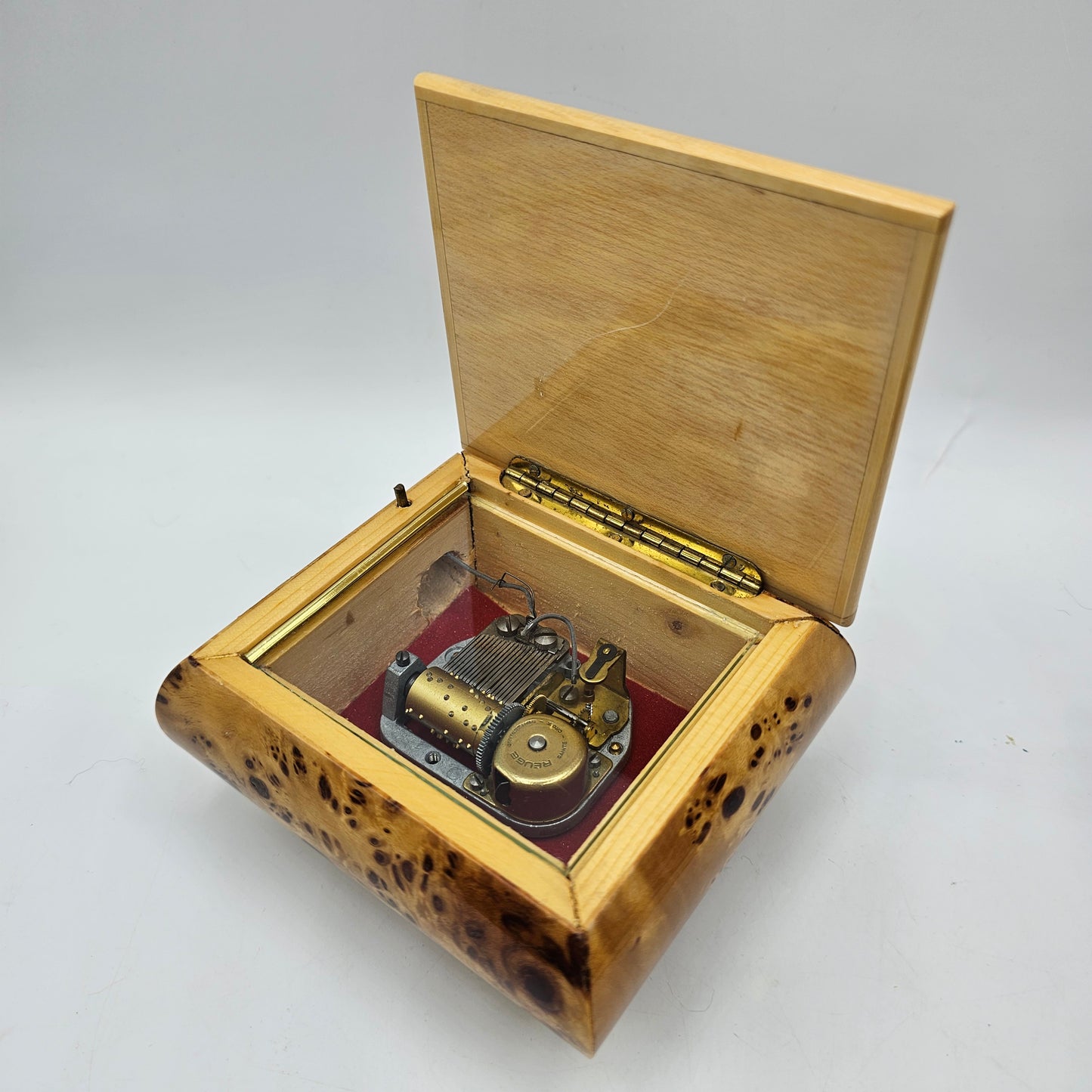 Wooden Music Box Plays Laras Theme from Dr Zhivago by Reuge